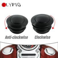 POP-UP įsukamas tvirtinimas Kuro bako dangtelis Dujų dangtelis Davidson Sportster Dyna Softail Fatboy black