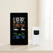 Wireless Weather Station with Indoor Outdoor Temperature Humidity Monitor Digital Thermometer Color LCD Screen juoda