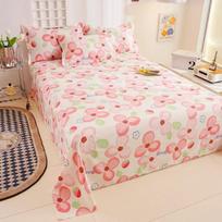Paprastas medvilninis margintas paklodė Modernus didelis paklodė Patogus studento pledas Keturių sezonų universalus dulkėms atsparus paklodė 2pc Pillowcase48x74