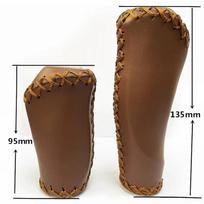 Folding Bike Handlebar 22.2mm Caliber Handlebar Cover Leather Sewn Bicycle Grip Cover Bicycle Grip Mountain Bike Shift Bar Cover 1