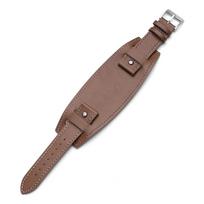 Leather Watch Strap 20mm 22mm 24mm with Mat Bund Cowhide Strap Business Retro Style Black Brown for Men Women Bracelet Wristband 20mm