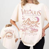 ACOTAR Velaris Shirt Sarah J Maas Book Boyfriend Book Lover Gift100 Cotton Loose Retro Shirt Unisex Tee Fantasy Apparel Y2K Top S