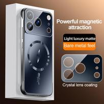 Ultra Thin Magnetic Frameless Case For iPhone 17 Pro Max 16 15 14 13 Pro Max 12 11 Luxury Lens Protection Plating PC Hard Phone Cover Cases For iPhone 16 juoda
