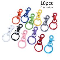 10Pcs Lobster Clasp Hooks Multicolor Keychain Clip with Adjustable Buckle for DIY Keychain Bag pendant Jewelry Making 1
