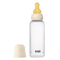 BIBS plastikinis buteliukas + vidutinės tėkmės žindukas, 270 ml Ivory, baltas