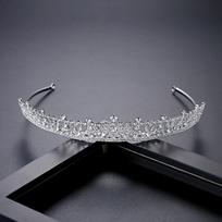 LUOTEEMI Naujas Sąrašas Cirkonio Tiara Karūna Vestuvinė Nuotakos Aksesuaras Auksinis Cz ir Plaukų Papuošalas Kasai gray