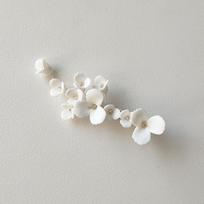 Bridal Headpiece Clay Ceramic Flower Crystal Pearl Hair Comb Pins Accessories Women Headdress for Wedding Party Hairstyle Ideas