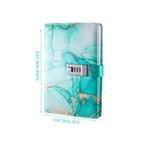 Protecting Secrets Password Book with Lock Thickened Student Notepad  Office School Supplies žalia