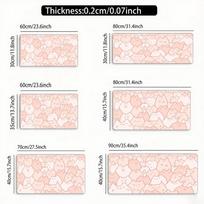 Cute Pink Cat Mouse Pad Large Size Rubber Base Antislip PC Desk Accessories Mousepad for Office  Gamer Keyboard Mats Decor Mat 300x800x2mm
