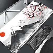 Sakura kompiuterio klaviatūros kilimėlis Deskmat Mielas pelės kilimėlis Guminis neslystantis žaidimų pelės kilimėlis Anime nešiojamojo kompiuterio priedai Stalo kilimėliai xcm 300x800x2mm gray