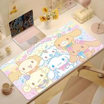 cute cartoon CCinnamoroll Mouse Pad Large Nonslip Lockedge Desktop Computer Desk Mat Keyboard MousePad Office Student XL 400x800x2mm white