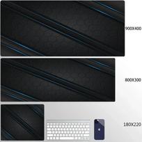 x Geometric Art Large Gaming Mouse Pad Gamer Big Mouse Mat Computer Gaming Locking Edge MousePad Keyboard Desk Mice Pads 400x800x2MM