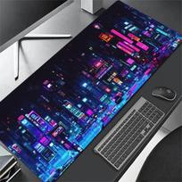 Cyberpunk Neon City Mouse Pad Gaming Anime Gamer Desk Mat Xxl Keyboard Pad Desktop Large Laptop Computer Table Surface Carpet 800x300x2mm