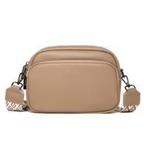 100% Karvės Odos Rankinė ir Piniginės Naujos Mados Pečių Krepšys su Plačiomis Rankenomis Moteriškas Minkštos Natūralios Odos Crossbody Messenger Krepšys 22cm 9cm 16cm chaki