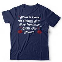 Funny Sarcastic T Shirt Unisex Humor Tee Pros And Cons Of Dating Me Gift For Her S