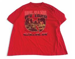 Wu-Tang Clan Wu Wear Red T-Shirt Y2K Vintage Streetwear Graphic Tee S-5XL S