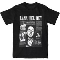 2026 Lana Del Rey Singer Printing T-shirt Casual Loose Short Sleeve Soft Tee-shirt Summer Casual Men Women Retro Vintage Tops T-shirt Loose Tee Tops 4XL