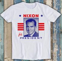 Nixon For President 1960 Retro Gift Tee T Shirt 8053 S