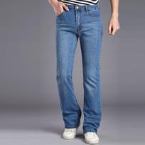 Jeans Men Men's Micro Flare Jeans Men's Stretch Slim Denim Flared Jeans 29 šviesiai mėlyna spalva
