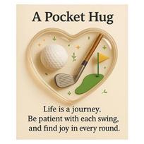 Hockey Football Golf Tennis Soccer Pocket Sports Hug Collection Personalized Inspirational Card Emotional Support