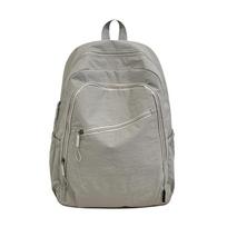 School Bag Women'S Fashion Backpack Lightweight Anti-Splashing Backpack Leisure Travel Large Capacity Student School Bag pilka spalva