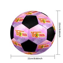 SIZE 5 1. FC Union Berlin Soccer Ball Colorful All Ages Machine Stitched PVC Competition Ready Durable High-Bounce
