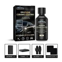 70ml Graphene Ceramic Coating UV Glow Car Paint Care Anti Scratch Hydrophobic Protection Graphene Glass Plated Polish