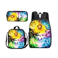 (37) 3PCS Kids School Bag Lunch Bag Pencil Case 01