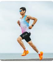 Unisex Lengvas greitai džiūstantis maratono bėgimo liemenė - kvėpuojantis lengvosios atletikos sporto marškinėliai XL black