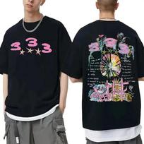 Bladee 333 Hip Hop Trend Skate Drain Gang marškinėliai Juokingi unisex hipster laisvalaikio marškinėliai Unisex moteriški mados meniniai marškinėliai M gray