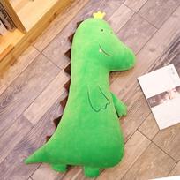 Dinosaur Pillow Plush Toys Cartoon Tyrannosaurus Cute Stuffed Toy Dolls for Kids Children Boys Birthday Gifts 70CM žalia