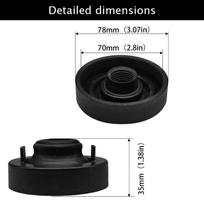 H4 Dulkių dangtelis LED priekinių žibintų konversijos rinkinys 70 mm vandeniui atsparus dangtelis juoda