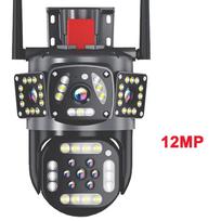 LS VISION 6K 12MP WiFi stebėjimo kamera Lauko Multi-Objektyvinė Trijų Ekranų Apsauga Judesio Aptikimas PTZ IP Saugumo Stebėjimo Kamera 12MP Camera