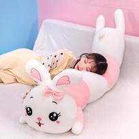 Cute Caterpillar Rabbit Plush Toy Long Rabbit Doll Lying Rabbit Pillow Sleeping Doll 70cm
