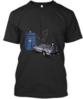 Dr Who prieš Atgal į ateitį marškinėliai Pagaminta JAV Dydis nuo S iki 5XL L