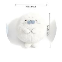 Cute Soft Seal Plush Keychcains Kawaii Animal Children Schoolbag Pendant Knapsack Accessories Christmas New Year Gifts for Kids balta