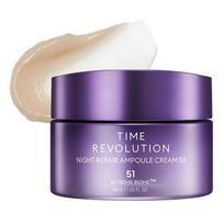 Missha Time Revolution Night Repair Ampoule Cream 5X 50ml – Overnight Repair Cream, Anti-Wrinkle Care, Skin Renewal, Korean 50ml