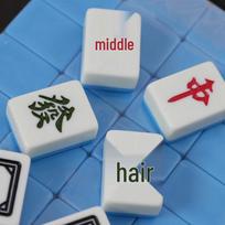 Brangdy Mini Portable Mahjong Set dangaus mėlyna spalva