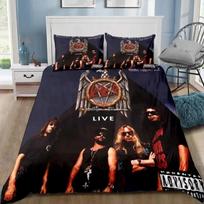 Slayer Heavy Metal Grupės Muzika Antklodės Užvalkalas Pagalvės Užvalkalas Patalynės Komplektas Suaugusiems Berniukui Mergaitei Miegamojo Dekoras Dovana Viengulis Dvigulis Dydis 100x135cm