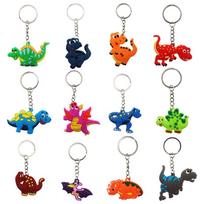12 Pcs Dinosaur Keychains Cute School Bags Backpack Novelty Keyrings for Party Supplies Favors Bag Fillers Gifts Prizes 1