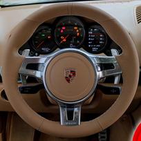 IVQR6 Individualus automobilio vairo pynimo užvalkalas 100% tinkamas Porsche 911 991 Boxster 981 Cayman Cayenne Panamera 2009-2016 Automobilio priedai smėlis