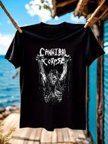 Black Cotton Tshirt with Oh My Sandy! Supercar Graphic Print S įvairiaspalvis