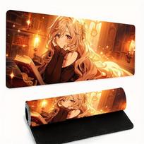 Extra Large Keyboard Desk Mat woven cloth surface desk grip rubber base for work study computer desk setup durable pad for keybo 400x800x2mm