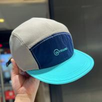 Quick-Dry Mesh 5-Panel Color-Blocked Baseball Cap - Sun Hat, Breathable Lightweight UV Protection, Unisex for Men Women Teens mėlyna