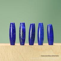 Natural Lapis Lazuli Long Rice Bead Star Moon Bodhi Waist Accessories for DIY Bracelets - Spacer Bead J227 J227 lapis lazuli spalva