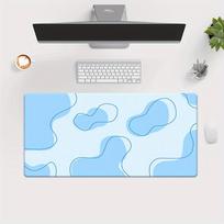 Blue Fluid Pattern Gaming Mouse Pad Large Desk Mat Laptop Keyboard Nonslip Stitched Mouse Pad Extralarge Decorative Mat 800x400x2mm