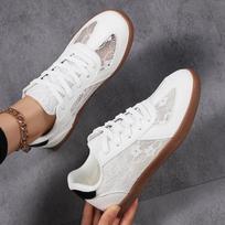 Flat-bottomed Dexun shoes summer new retro shoes Baita casual board shoes lace 36 smėlis
