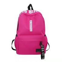 For men and women junior high school high school student bag large capacity korean version Fashion trend backpack backpack rožinė raudona spalva