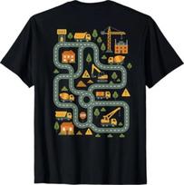 (On Back) Tired Dads Club Car Race Track On Dad Father's Day T-Shirt M