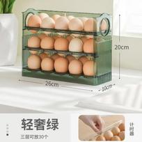 30 Grids Egg Storage Box Refrigerator Reversible Carton Home Kitchen Tray Multi-layer Rack Organizer Timing Holder Container Bin